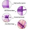 image:imageG2PLUS 25PCS Drawsring Organza Bags 5x7 inches  Light Green Organza Gift Bag Sheer Mesh Pouches for Candy Jewelry Fruits Wedding Party FavorsPurple