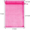 image:imageG2PLUS 25PCS Drawsring Organza Bags 5x7 inches  Light Green Organza Gift Bag Sheer Mesh Pouches for Candy Jewelry Fruits Wedding Party FavorsRose Red