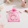 image:imageG2PLUS 25PCS Drawsring Organza Bags 5x7 inches  Light Green Organza Gift Bag Sheer Mesh Pouches for Candy Jewelry Fruits Wedding Party FavorsRose Red