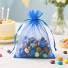 image:imageG2PLUS 25PCS Drawsring Organza Bags 5x7 inches  Light Green Organza Gift Bag Sheer Mesh Pouches for Candy Jewelry Fruits Wedding Party FavorsRoyal Blue