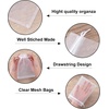 image:imageG2PLUS 25PCS Drawsring Organza Bags 5x7 inches  Light Green Organza Gift Bag Sheer Mesh Pouches for Candy Jewelry Fruits Wedding Party FavorsWhite