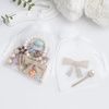 image:imageG2PLUS 25PCS Drawsring Organza Bags 5x7 inches  Light Green Organza Gift Bag Sheer Mesh Pouches for Candy Jewelry Fruits Wedding Party FavorsWhite