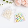 image:imageG2PLUS 25PCS Drawsring Organza Bags 5x7 inches  Light Green Organza Gift Bag Sheer Mesh Pouches for Candy Jewelry Fruits Wedding Party FavorsWhite