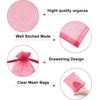 image:imageG2PLUS 25PCS Drawsring Organza Bags 5x7 inches  Light Green Organza Gift Bag Sheer Mesh Pouches for Candy Jewelry Fruits Wedding Party FavorsWine Red