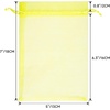 image:imageG2PLUS 25PCS Drawsring Organza Bags 5x7 inches  Light Green Organza Gift Bag Sheer Mesh Pouches for Candy Jewelry Fruits Wedding Party FavorsYellow
