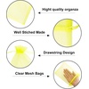 image:imageG2PLUS 25PCS Drawsring Organza Bags 5x7 inches  Light Green Organza Gift Bag Sheer Mesh Pouches for Candy Jewelry Fruits Wedding Party FavorsYellow