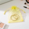 image:imageG2PLUS 25PCS Drawsring Organza Bags 5x7 inches  Light Green Organza Gift Bag Sheer Mesh Pouches for Candy Jewelry Fruits Wedding Party FavorsYellow
