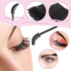 image:imageG2PLUS 300PCS Crystal Eyelash Extension Supplies Kit 100PCS Disposable Lip Wands Mascara Brush Applicators Glitter Micro Swabs for Eyebrow Eyelash Extension and Makeup Kits PinkBlack