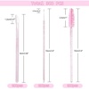 image:imageG2PLUS 300PCS Crystal Eyelash Extension Supplies Kit 100PCS Disposable Lip Wands Mascara Brush Applicators Glitter Micro Swabs for Eyebrow Eyelash Extension and Makeup Kits PinkPink