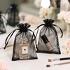 image:imageG2PLUS 30PCS Black Oragnza Bags 4x6 In  Drawstring Organza Bags Sheer Mesh Jewelry Pouches Candy Gift Wrap Pouches for Halloween Christmas Wedding Party Favors