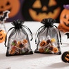 image:imageG2PLUS 30PCS Black Oragnza Bags 4x6 In  Drawstring Organza Bags Sheer Mesh Jewelry Pouches Candy Gift Wrap Pouches for Halloween Christmas Wedding Party Favors