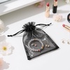 image:imageG2PLUS 30PCS Black Oragnza Bags 4x6 In  Drawstring Organza Bags Sheer Mesh Jewelry Pouches Candy Gift Wrap Pouches for Halloween Christmas Wedding Party Favors