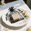 image:imageG2PLUS 30PCS Black Oragnza Bags 4x6 In  Drawstring Organza Bags Sheer Mesh Jewelry Pouches Candy Gift Wrap Pouches for Halloween Christmas Wedding Party Favors
