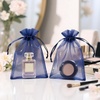 image:imageG2PLUS 30PCS Drawstring Organza Bags  Navy Blue Oragnza Bags 4x6 In Sheer Mesh Jewelry Pouches Candy Gift Wrap Pouches for Christmas Birthday Wedding Party Favors