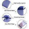 image:imageG2PLUS 30PCS Drawstring Organza Bags  Navy Blue Oragnza Bags 4x6 In Sheer Mesh Jewelry Pouches Candy Gift Wrap Pouches for Christmas Birthday Wedding Party Favors