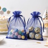 image:imageG2PLUS 30PCS Drawstring Organza Bags  Navy Blue Oragnza Bags 4x6 In Sheer Mesh Jewelry Pouches Candy Gift Wrap Pouches for Christmas Birthday Wedding Party Favors