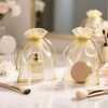 image:imageG2PLUS 30PCS Gold Oragnza Bags 4x6 In  Drawstring Organza Bags Sheer Mesh Jewelry Pouches Candy Gift Wrap Pouches for Christmas Birthday Wedding Party Favors