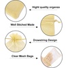 image:imageG2PLUS 30PCS Gold Oragnza Bags 4x6 In  Drawstring Organza Bags Sheer Mesh Jewelry Pouches Candy Gift Wrap Pouches for Christmas Birthday Wedding Party Favors