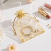 image:imageG2PLUS 30PCS Gold Oragnza Bags 4x6 In  Drawstring Organza Bags Sheer Mesh Jewelry Pouches Candy Gift Wrap Pouches for Christmas Birthday Wedding Party Favors