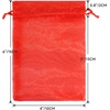 image:imageG2PLUS 30PCS Red Oragnza Bags 4x6 In  Drawstring Organza Bags Sheer Mesh Jewelry Pouches Candy Gift Wrap Pouches for Christmas Valentines Day Wedding Party Favors