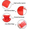 image:imageG2PLUS 30PCS Red Oragnza Bags 4x6 In  Drawstring Organza Bags Sheer Mesh Jewelry Pouches Candy Gift Wrap Pouches for Christmas Valentines Day Wedding Party Favors