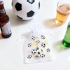 image:imageG2PLUS 30PCS Sports Theme Organza Bags 4x6 Sheer Mesh Drawstring Pouches for Football Party Favors Game Day Party Treat Bags for Kids Birthday amp Team GiftsWhite