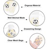 image:imageG2PLUS 30PCS Sports Theme Organza Bags 4x6 Sheer Mesh Drawstring Pouches for Football Party Favors Game Day Party Treat Bags for Kids Birthday amp Team GiftsWhite