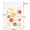 image:imageG2PLUS 30PCS Sports Theme Organza Bags 4x6 Sheer Mesh Drawstring Pouches for Football Party Favors Game Day Party Treat Bags for Kids Birthday amp Team GiftsWhite and Brown