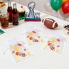 image:imageG2PLUS 30PCS Sports Theme Organza Bags 4x6 Sheer Mesh Drawstring Pouches for Football Party Favors Game Day Party Treat Bags for Kids Birthday amp Team GiftsWhite and Brown