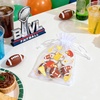image:imageG2PLUS 30PCS Sports Theme Organza Bags 4x6 Sheer Mesh Drawstring Pouches for Football Party Favors Game Day Party Treat Bags for Kids Birthday amp Team GiftsWhite and Brown