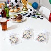 image:imageG2PLUS 30PCS Sports Theme Organza Bags 4x6 Sheer Mesh Drawstring Pouches for Football Party Favors Game Day Party Treat Bags for Kids Birthday amp Team GiftsWhite