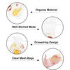 image:imageG2PLUS 30PCS Sports Theme Organza Bags 4x6 Sheer Mesh Drawstring Pouches for Football Party Favors Game Day Party Treat Bags for Kids Birthday amp Team GiftsWhite and Brown