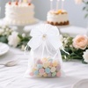 image:imageG2PLUS 30Pcs Rose Organza Bags 4x6 InchPink Wedding Favor Bags Sheer Mesh Jewelry Pouches with Drawstring for Bridal Shower Baby Shower Valentines Day Party FavorsWhite Bow