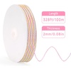 image:imageG2PLUS 328FT Jute Twine 2mm 3 Ply Natural Craft Twine String for Gift Wrapping DIY Crafts Gardening amp Home UseGradient Macaron
