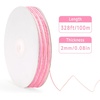 image:imageG2PLUS 328FT Jute Twine 2mm 3 Ply Natural Craft Twine String for Gift Wrapping DIY Crafts Gardening amp Home UseGradient Pink