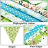 image:imageG2PLUS 39Ft Triangle Bunting Banner Green Blue Cotton Pennant Banner 42pcs Reusable Fabric Triangle Flags Party Decoration for Wedding Birthday Garden Party Spring Picnic Baby Shower DecorationsGreen