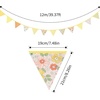 image:imageG2PLUS 39Ft Triangle Bunting Banner Green Blue Cotton Pennant Banner 42pcs Reusable Fabric Triangle Flags Party Decoration for Wedding Birthday Garden Party Spring Picnic Baby Shower DecorationsYellow