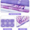 image:imageG2PLUS 39Ft Triangle Bunting Banner Green Blue Cotton Pennant Banner 42pcs Reusable Fabric Triangle Flags Party Decoration for Wedding Birthday Garden Party Spring Picnic Baby Shower DecorationsPurple Butterfly