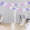 image:imageG2PLUS 39Ft Triangle Bunting Banner Green Blue Cotton Pennant Banner 42pcs Reusable Fabric Triangle Flags Party Decoration for Wedding Birthday Garden Party Spring Picnic Baby Shower DecorationsPurple Butterfly
