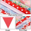 image:imageG2PLUS 39Ft Triangle Bunting Banner Green Blue Cotton Pennant Banner 42pcs Reusable Fabric Triangle Flags Party Decoration for Wedding Birthday Garden Party Spring Picnic Baby Shower DecorationsRed  White  Blue