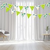 image:imageG2PLUS 39Ft Triangle Bunting Banner Green Blue Cotton Pennant Banner 42pcs Reusable Fabric Triangle Flags Party Decoration for Wedding Birthday Garden Party Spring Picnic Baby Shower DecorationsGreen White