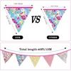 image:imageG2PLUS 39Ft Triangle Bunting Banner Green Blue Cotton Pennant Banner 42pcs Reusable Fabric Triangle Flags Party Decoration for Wedding Birthday Garden Party Spring Picnic Baby Shower DecorationsMixedcolor