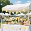 image:imageG2PLUS 39Ft Triangle Bunting Banner Green Blue Cotton Pennant Banner 42pcs Reusable Fabric Triangle Flags Party Decoration for Wedding Birthday Garden Party Spring Picnic Baby Shower DecorationsYellow