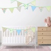 image:imageG2PLUS 39Ft Triangle Bunting Banner Green Blue Cotton Pennant Banner 42pcs Reusable Fabric Triangle Flags Party Decoration for Wedding Birthday Garden Party Spring Picnic Baby Shower DecorationsGreen
