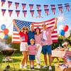 image:imageG2PLUS 4 Pack American Flag Pennant Banner Paper 35FT PreStrung Patriotic Triangle Flags DoubleSided Red White Blue Bunting for 4th of July Independence Day Indoor Party Decorations