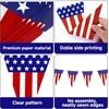 image:imageG2PLUS 4 Pack American Flag Pennant Banner Paper 35FT PreStrung Patriotic Triangle Flags DoubleSided Red White Blue Bunting for 4th of July Independence Day Indoor Party Decorations