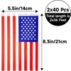 image:imageG2PLUS 40Pcs American Flags Banner36Feet USA Patriotic String Pennant for 4th of July Red White Blue American String Flags Banner for Independence Day Outdoor Indoor Decor Sports Bars Classroom72ft80 Pieces American Flags