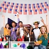 image:imageG2PLUS 40Pcs American Flags Banner36Feet USA Patriotic String Pennant for 4th of July Red White Blue American String Flags Banner for Independence Day Outdoor Indoor Decor Sports Bars Classroom36ft40 Pieces American Flags