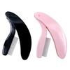 image:imageG2PLUS 4PCS Folding Eyelash Comb Eyebrow Comb Metal Teeth Eyelash Separator Comb Eyelash Brush and Comb Professional Tool for Define Lash amp Brow PinkBlackPink