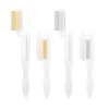 image:imageG2PLUS 4PCS Folding Eyelash Comb Eyebrow Comb Metal Teeth Eyelash Separator Comb Eyelash Brush and Comb Professional Tool for Define Lash amp Brow PinkBlackTransparent